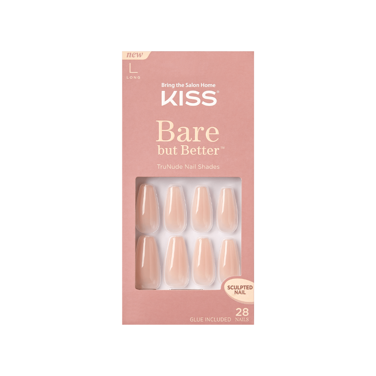 KISS Glue-On Bare-But-Better Nails - Nude Drama_3