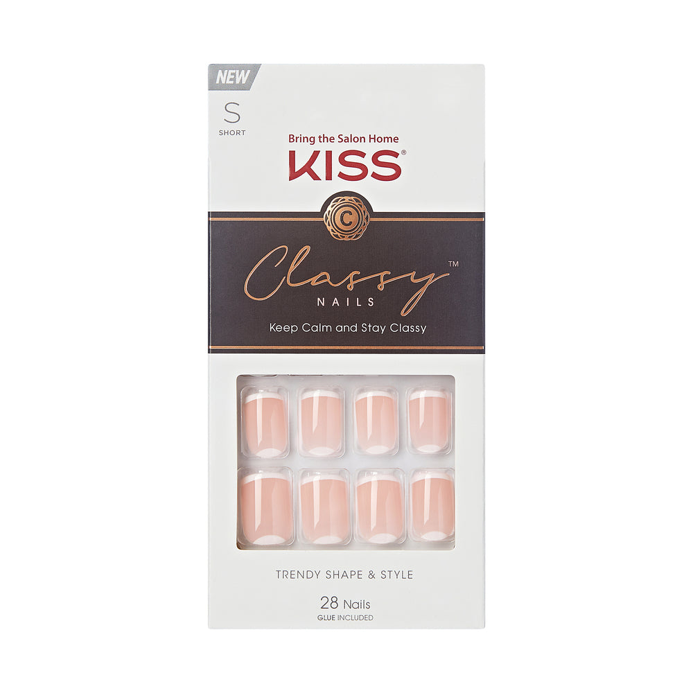 KISS Classy Glue-On Nails Simple Enough_1