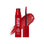 Labial Líquido Lip Vinyl Tint Kiss Me 10 Ruby Kisses, el envase junto a una muestra del color