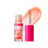 Labial Lip Oil Booster Coral 03 Ruby Kisses, el envase junto a una muestra del color