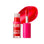 Labial Lip Oil Booster Hot Cherry 04 Ruby Kisses, el envase junto a una muestra del color