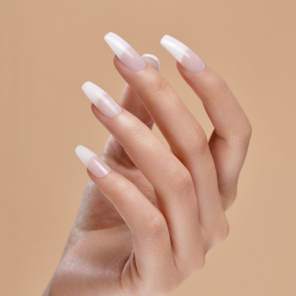 KISS Salon Acrylic French Nude Nails - Leilaini Long_1