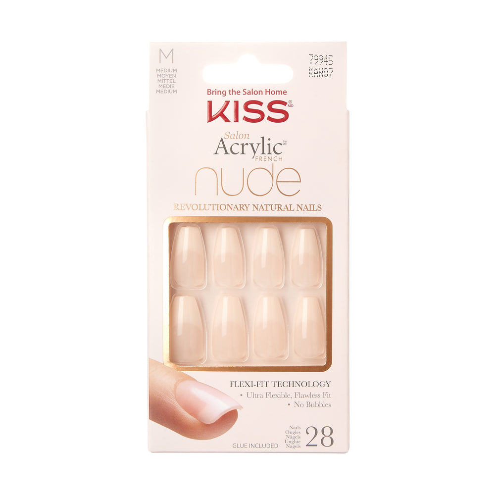 KISS Salon Acrylic French Nude Nails - Leilaini Long_2