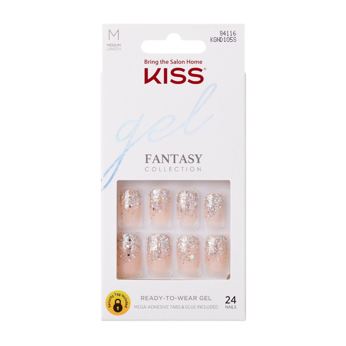 KISS Glue-On Gel Fantasy Ready to Wear Gel Nails- I Feel You (EDICIÓN LIMITADA)_1