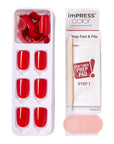 imPRESS Press-On Manicure - Reddy or Not_2