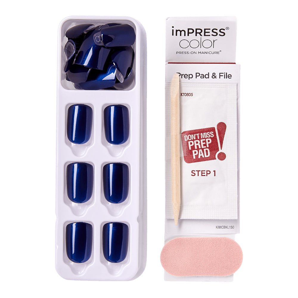 imPRESS Press-On Manicure - Never Too Navy_3