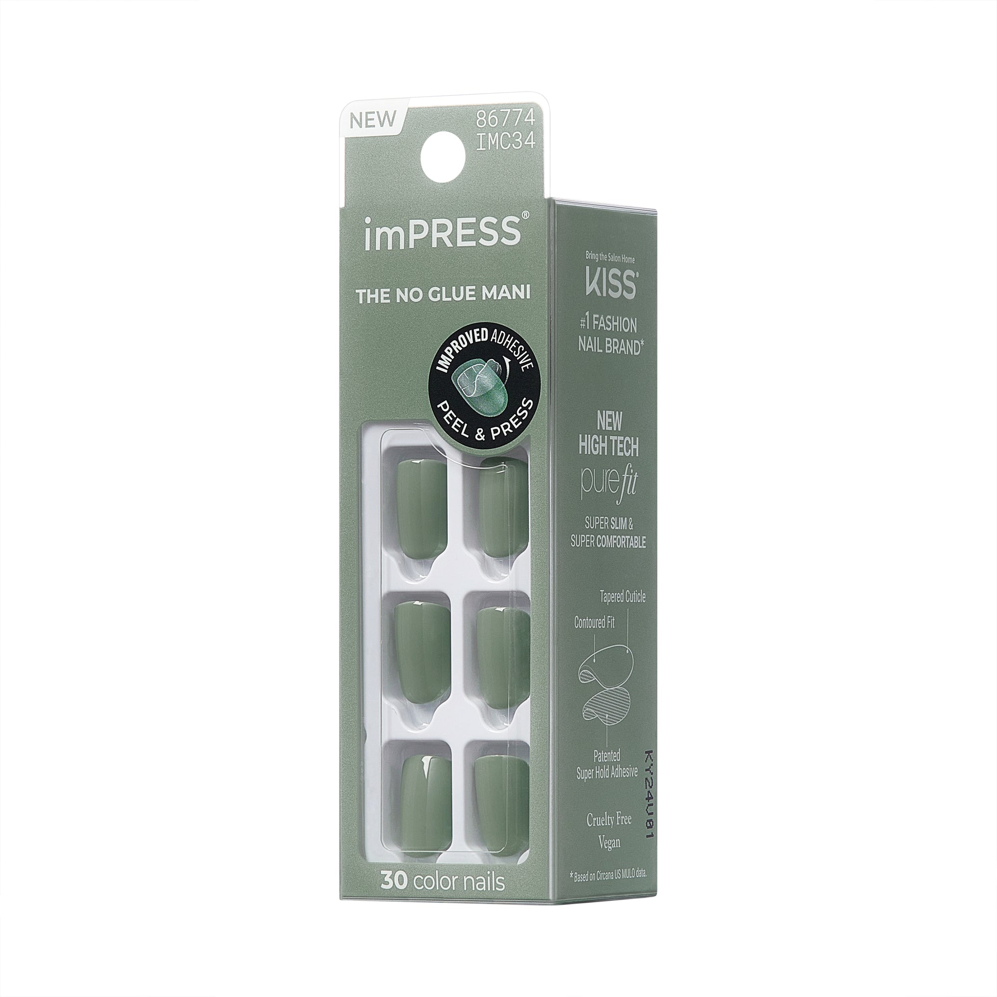 RE-STOCK! imPRESS Color Press-On Manicure - Going Green