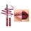 Delineador de Labios Plumping Lip Liner Red Wine 09 Ruby Kisses, el producto junto al tono aplicado en los labios