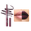 Delineador de Labios Plumping Lip Liner Plum Berry 11 Ruby Kisses, el producto junto al tono aplicado en los labios