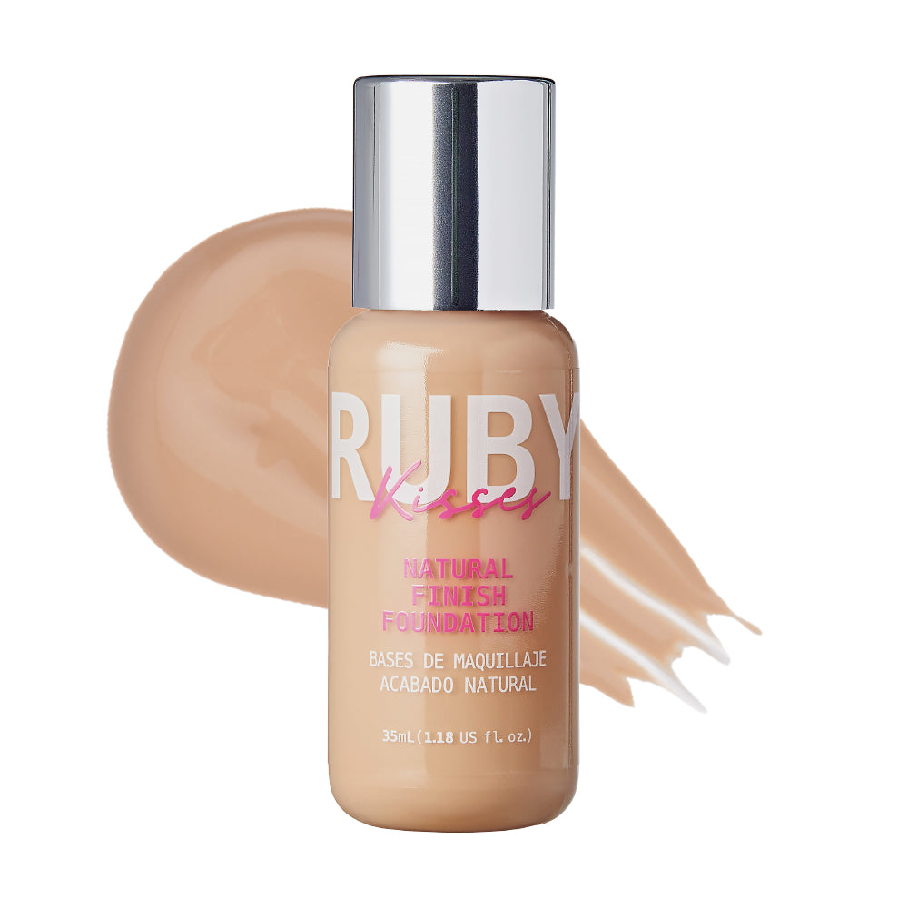Base Líquida Natural Finish Foundation | 8 Tonos - Ruby Kisses