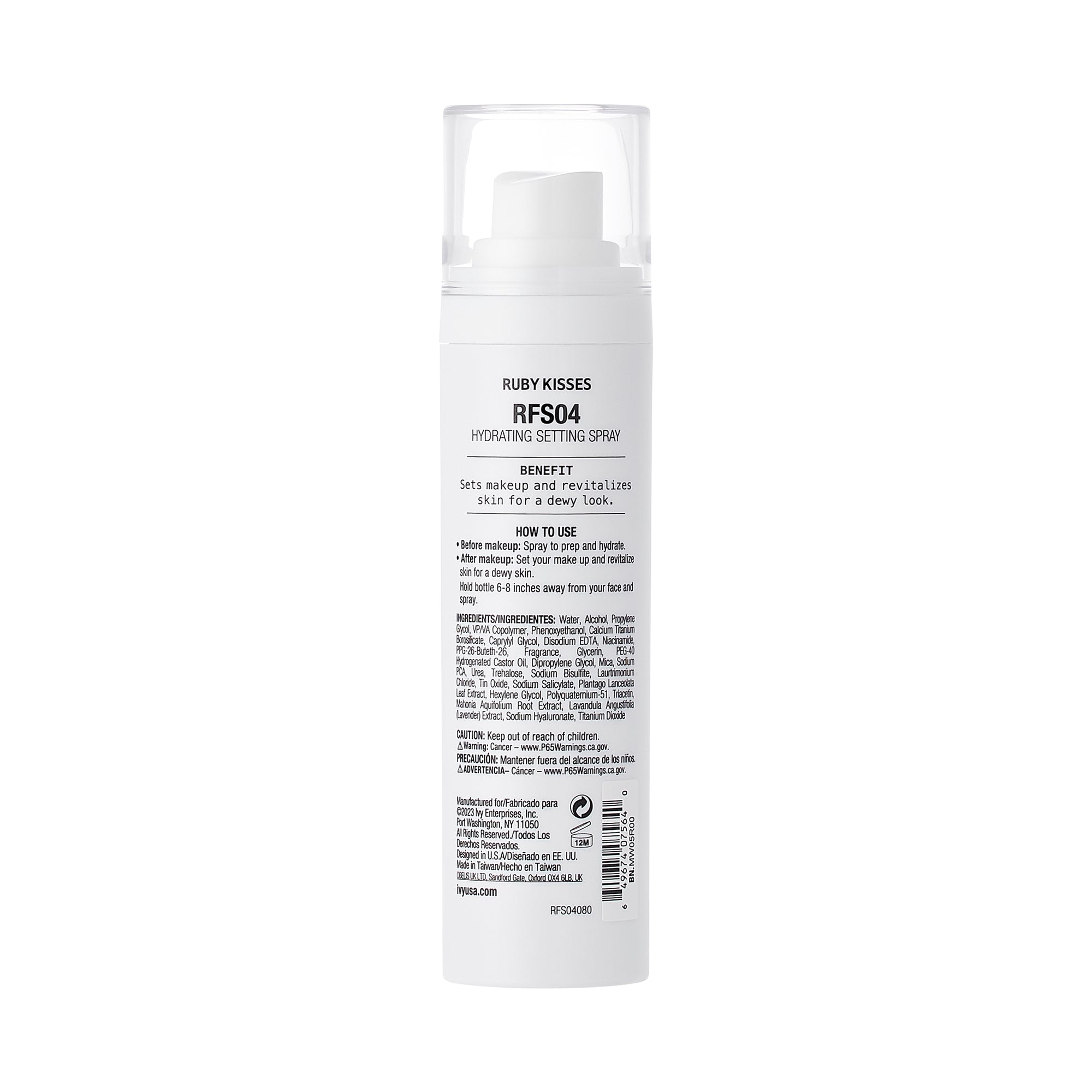Fijador de Maquillaje Setting Spray - Ruby Kisses