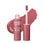 Labial Líquido Cremoso Butter Bomb Flirty 07 Ruby Kisses, el envase junto a una muestra del color
